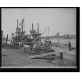 thumbnail image 2 of Historic Framed Print, [Unloading cotton at the levee, Vicksburg, Miss.], 17-7/8" x 21-7/8", 2 of 9