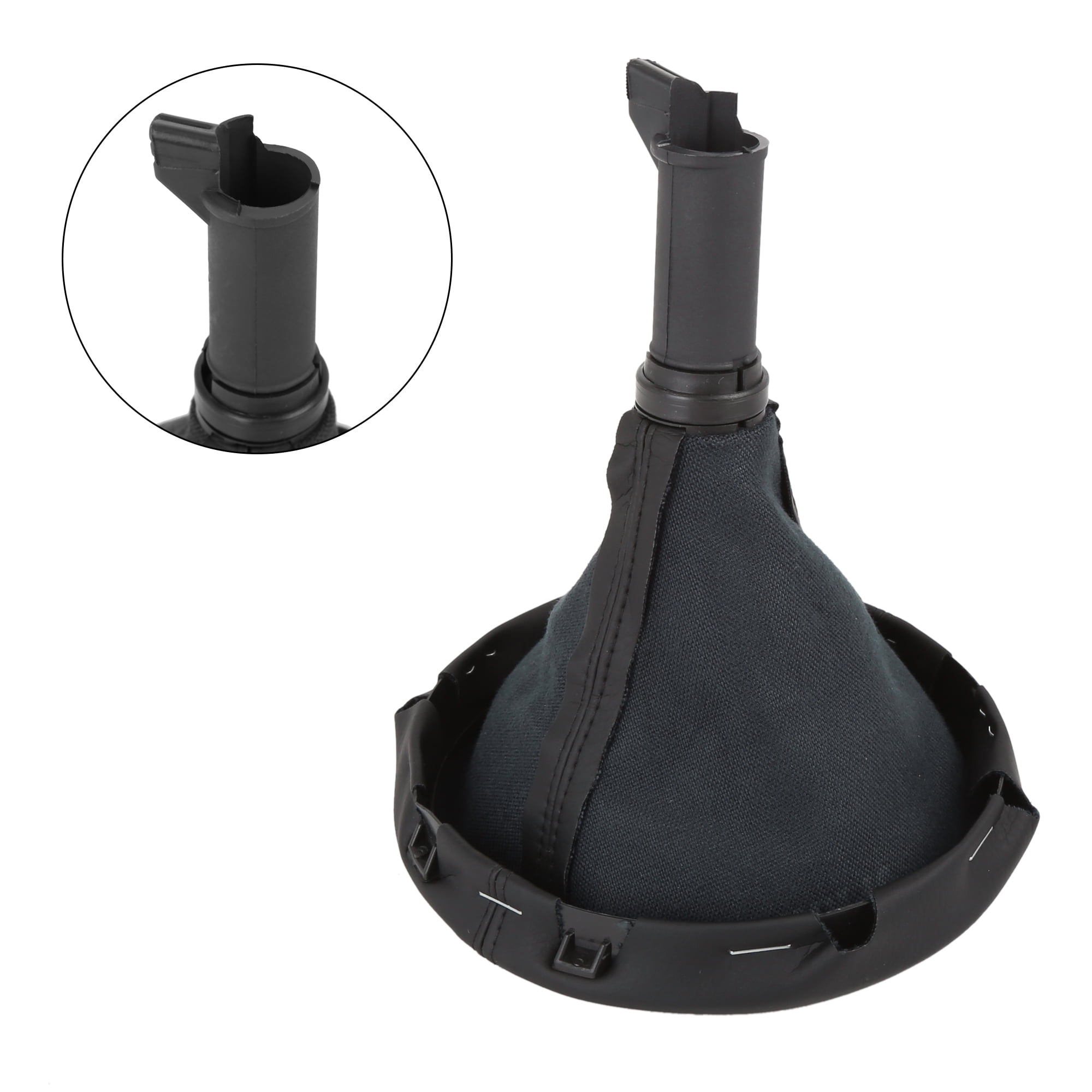 Car Auto 6 Speed Gear Shift Stick Knob Boot Cover Black for VW T5 2003-2011
