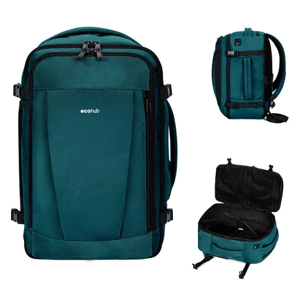 Mochila de viaje ECOHUB Spirit Airlines Carry On 30L Azul Verde