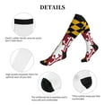 thumbnail image 6 of Maryland Flag Compression Socks Circulation Running Athletic Sports for Women Men, 6 of 8