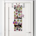 thumbnail image 2 of Autumn Hanging Pocket Organizer, Seasonal Fruits Apples Doodle Simplistic Design Print Illustration, Printed Polyester Storage Bag with Pockets, 9" x 27", Pale Ruby and Pale Coffee, 2 of 2