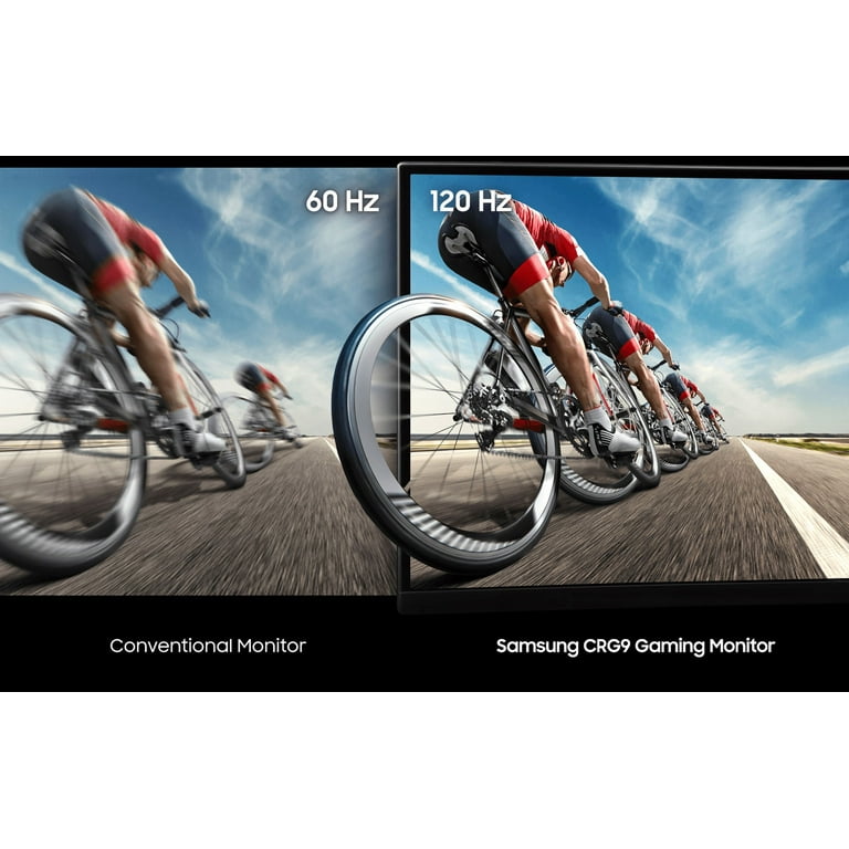 Samsung Odyssey CRG9 49 Curved Dual QHD FreeSync and G-Sync Gaming Monitor  (DisplayPort, HDMI, USB) Black LC49RG90SSNXZA - Best Buy