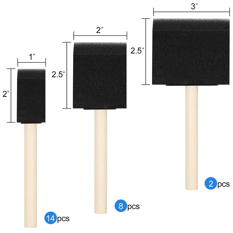 Romeda Foam Paint Brush Set, 24 Pieces photo 4