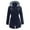 A Navy, variant on Womens Jacket Spring Fall Windbreaker Lightweight Hooded Softshell Jacket Outdoor Windproof Zip Up Raincoat Grey S