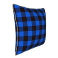 thumbnail image 2 of Kll Buffalo Plaid Blue Black Decorative Throw Pillow Covers Velvet Soft For Couch Sofa Bedroom Living Room Outdoor -20"X20", 2 of 8