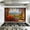 Color 4, variant on Kitchen Backsplash Peel and Stick Wall Mural Mountain Sunrise View Wooden Window Alpine Meadows Chalets Removable Mural 35.4"W x 23.6"H, Oil Proof Wallpaper for Fireplace & Behind Stove