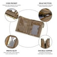 thumbnail image 4 of Contact's Small Women Wallet Genuine Leather Bifold Purse RFID Blocking Card Holder,Brown, 4 of 8