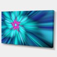 thumbnail image 2 of Rotating Blue Fireworks - Floral Canvas Art Print, 2 of 4