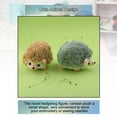 thumbnail image 4 of Hedgehog Shape Cute Sewing Pincushion with Soft Cotton Fabric Pin Cushion Pin Brown, 4 of 8