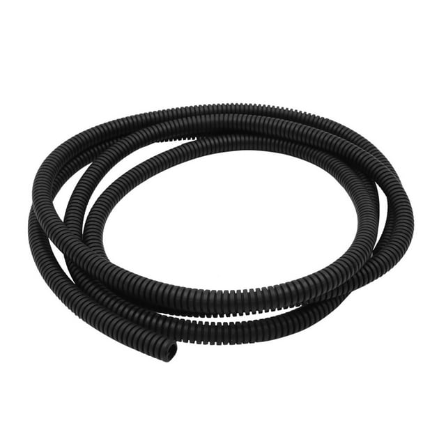 Tubo Corrugado Negro Flexible Divisor Telar de Tubos Manguito de 2 Metros para Coche