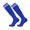 Dark Blue, variant on sunsanly 1 Pair Knee High Striped Football Socks Anti-slip Moisture Wicking Stretch Kids Youth Athletic Sports Soccer Compression Cushion High Tube Stockings