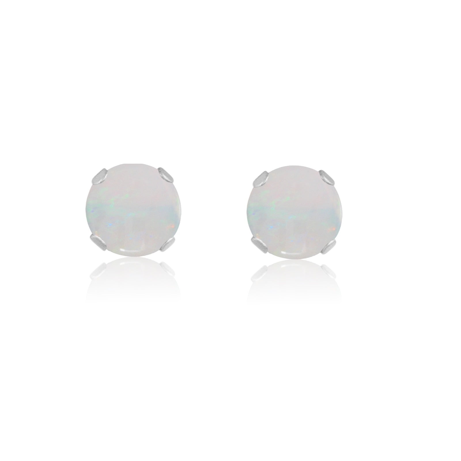 14k Yellow Gold June Kids Imitation Birthstone Flower Inverness Piercing Earrings
