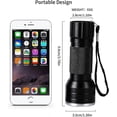 thumbnail image 3 of UV ULTRA VIOLET 21 LED Mini Flashlight Torch 45v Light Waterproof Aluminum Lamp Outdoor Portable Tactical Lighting Tool UV Lamp, 3 of 5