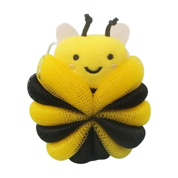 Esponjas de baño con forma de animales, esponjas de malla para exfoliar el cuerpo, para ducha, para mujeres, niñas y niños