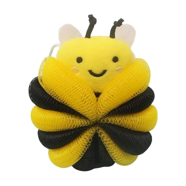 Esponjas de baño con forma de animales, esponjas de malla para exfoliar el cuerpo, para ducha, para mujeres, niñas y niños