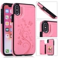 thumbnail image 1 of Compatible for iPhone 11 Wallet Case with Card Holder, Embossed Butterfly Premium PU Leather Double Magnetic Buttons Flip Shockproof Protective Case Cover for iPhone, 1 of 6