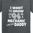thumbnail image 4 of Inktastic I Want to Grow Up to Be a Mechanic Like My Daddy Youth T-Shirt, 4 of 5