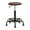 Brown, variant on Studio Designs Retro Wood Seat and Metal Swivel Height Adjustable Stool (19.25" -26" High) with Foot Ring for Home or Art Studio in Distresed Black