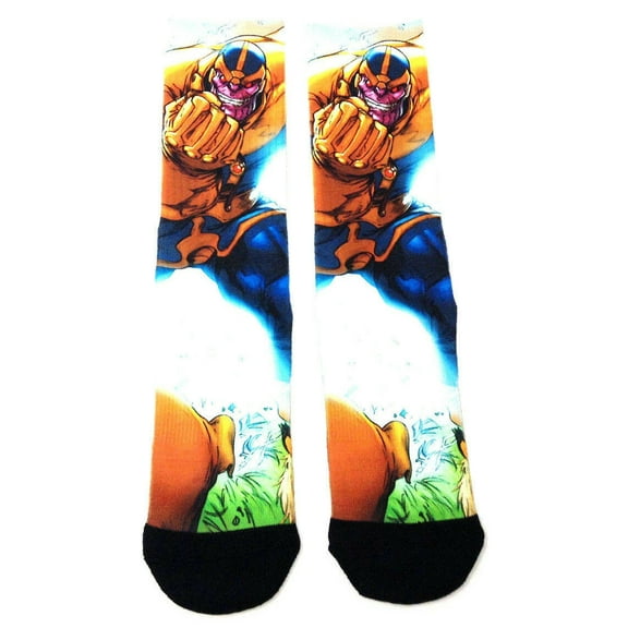 Marvel Comics Thanos Premium Sublimated Crew Socks