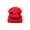 #A- Red Hat + Black Face, variant on Halloween Beanie Knitted Hat for Men Women, Soft Slouchy Gothic Funny Pumpkin Face Cap with Embroidered Monster Face, Warm Autumn Winter Party Hat Holiday Costume Accessory Pink