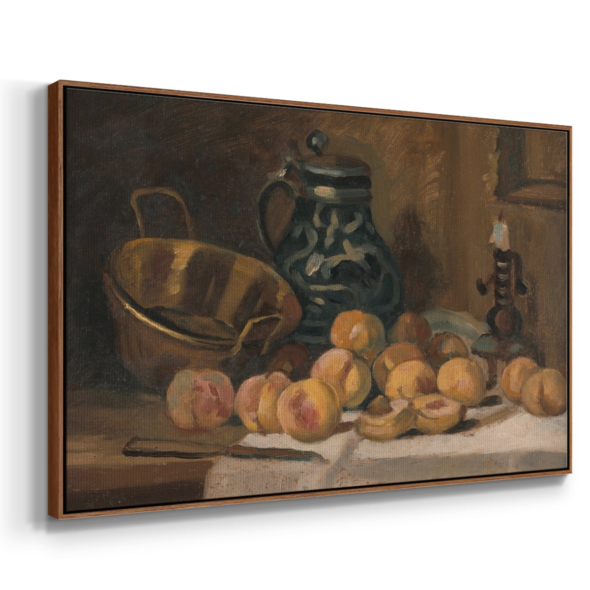 Vintage Botanical Print-LXXXII By Wexford Home Framed in Walnut Wood Gallery Wrapped Canvas 27 in. x 41 in.