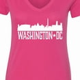 thumbnail image 4 of Inktastic Washington Dc Skyline Cities Women's V-Neck T-Shirt, 4 of 5