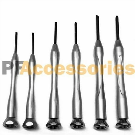 6 Pcs Premium Heavy Duty Aluminum Mini Precision Screwdriver Set Kit