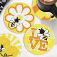 thumbnail image 1 of Kits de posavasos de madera con diamantes, gnomo de abeja con soporte, mariposa y flor, 6/8 Uds. Hugtrwg  Para estrenar, 1 of 8