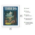 thumbnail image 2 of Triberg Germany - At the Highlight of the Baden Black Forest Railway - Vintage Travel Poster c.1930 - Fine Art Rolled Canvas Print 20in x 26in, 2 of 4