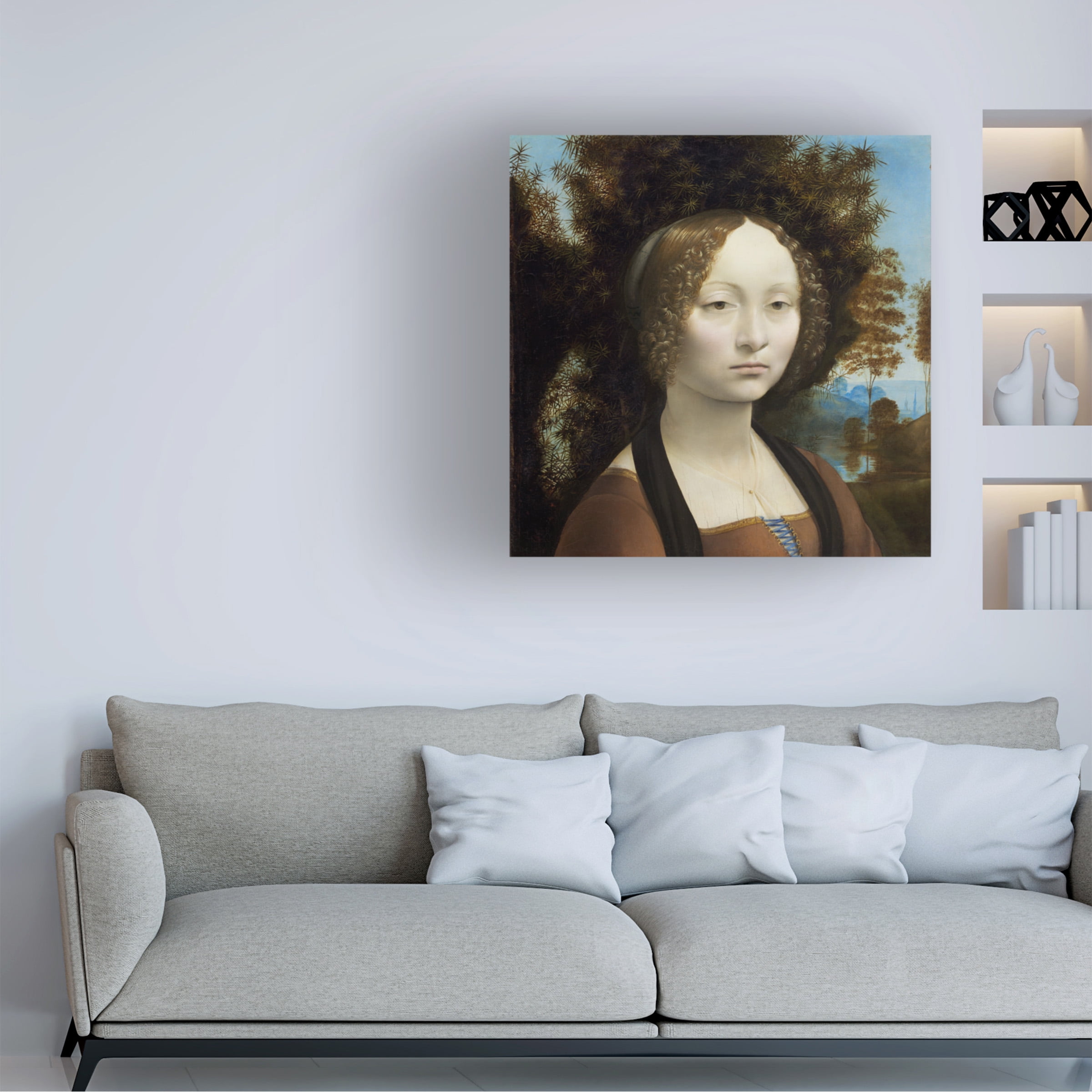 Da Vinci 'Ginevra De Benci' Canvas Art
