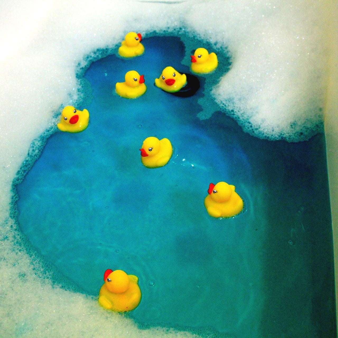 Novelty Place 48Pcs Plastic Duck Float Ducky Baby Bath Shower Toy, Yellow Mini Bath Duckies - Birthday Gift Party Favor Bathtub Decoration