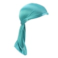 thumbnail image 5 of Segolike Fashion Headwear Headband, Pirate Cap for Ladies Men, Cap Bright Solid Hat with Long Tail Blue, 5 of 8