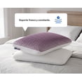 thumbnail image 4 of Almohada Grid Tech Estándar Luuna de Látex Talalay Hipoalergénica, Soporte Ergonómico Fresco, Firmeza Media, 4 of 9
