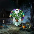 thumbnail image 4 of Halloween Hanging Window Decor Cute Hanging Ghost Decor Halloween Decorations Halloween Gifts Window Hanging Ghost Holding Turtle Back Flower Pot Ornaments, 4 of 7