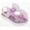 Lilac, variant on Girl's Cute Flat Sandals with Heart- Shaped Rhinestone Details - Flat Sandals for Toddler, Pink , 9-10