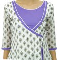 thumbnail image 6 of Bimba Kurti Angrakha Style Cotton Ladies Long Kurta Indian Ethnic Clothing, 6 of 8