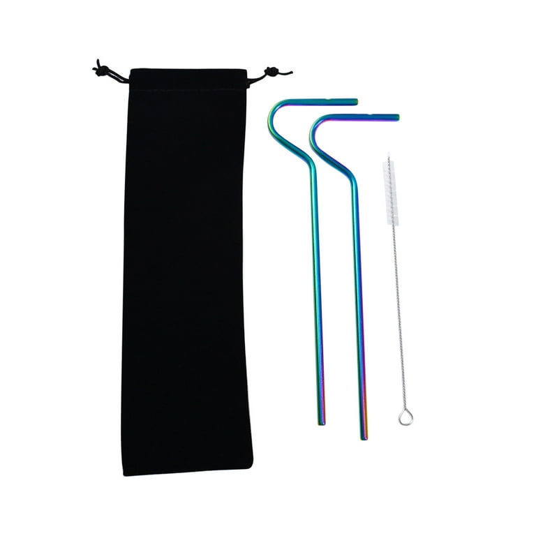 YiFudd Anti-Wrinkle Straws, 2 Pack Plastic Anti-Wrinkle Straws