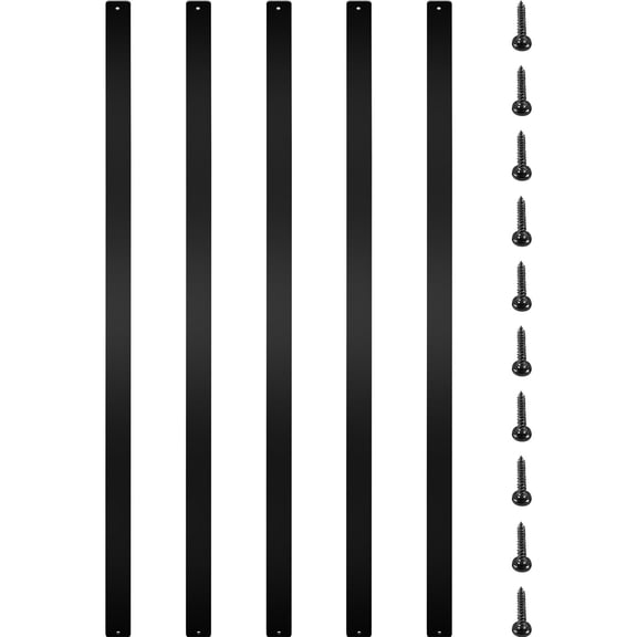 Deck Balusters, 76 Pack Metal Deck Spindles, 29.5"x1" Staircase Baluster with Screws, Aluminum Alloy Deck Railing for Wood and Composite Deck, Stylish Baluster for Outdoor Stair Deck Porch