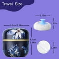 thumbnail image 5 of Body Powder Puff and Container, 3.15" Portable Dusting Powder Container with Soft Puff Loose Powder Case Box Jar with Lids for Home and Travel Use, 5 of 7