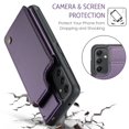 thumbnail image 2 of 1SaniMore for Samsung Galaxy A14 5G Wallet Case, RFID Blocking PU Leather Kickstand Credit Slots Flip Folio Protective Case, Double Magnetic Clasp Durable Shockproof Cover for Samsung A14 5G, Purple, 2 of 9