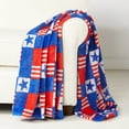 thumbnail image 2 of Summer Themed Throws - Plush Summer Blanket - Americana, 2 of 3