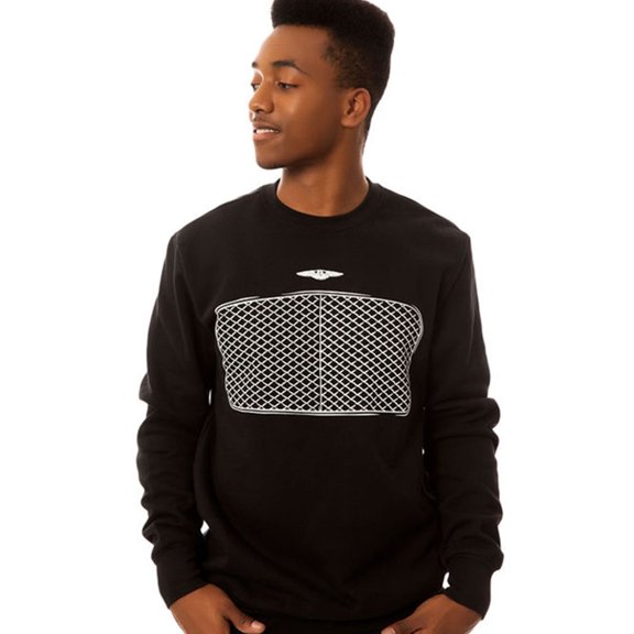 Crooks & Castles Mens The Bent Grill Sweatshirt, Black, X-Large