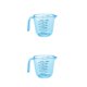 thumbnail image 4 of Naiovety Plastic Measuring Cups Pastry Tableware Multi Baking Handle Cooking Jug Measure with Tool Container Measurement Liquid Azul 300ml 2Conjunto, 4 of 6