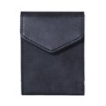 thumbnail image 2 of mdesiwst Vertical Card Wallet Slim Card Holder Cash Wallet Snap Button Closure Retro Faux Leather Wallet Gift for Men, 2 of 8