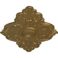 thumbnail image 3 of 67 1/8"W x 48 5/8"H x 1 7/8"P Piedmont Ceiling Medallion (Fits Canopies up to 6 1/2"), Hand-Painted Pale Gold, 3 of 5