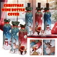 thumbnail image 2 of Vikakiooze Christmas Wine Set Decoration Wine Bottle Set Holiday Atmosphere Christmas Decorations, 2 of 5