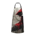 thumbnail image 2 of Lsque Dark Red Hooded Girl Waterproof Apron Chef Aprons for Men Heavy Duty Chemical Work Apron Extra Long Grilling Aprons with Adjustable Bib Apron, 2 of 9