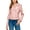 WJC1849-PINK, variant on Women's Asymmetrical Faux Lether Belted Moto Jacket S PINK