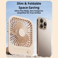 thumbnail image 6 of Magnetic Desktop Mini Fan Portable USB Type-C Cooling Fan Wall Mount Table Fan for Office Dorm Kitchen, 6 of 7