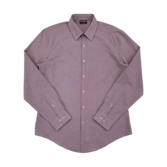 Men's Classic Fit Long Sleeve Wrinkle Resistant Button Down Premium Dress  Shirt (Burgundy,L) - Walmart.com